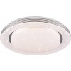 Trio R67045800 LED stropné svietidlo Atria 1x22,5W | 3700lm | 3000K-6000K -stmívatelné, pamäťová funkcia, diaľkové ovládanie, nočný režim, hviezdny efekt, biela
