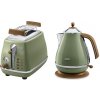 Snídaňová kolekce De'Longhi Icona Vintage - zelená (KBOV2001.GR & CTOV2103.GR)