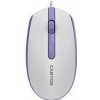 Canyon M-10, symetrická optická myš s efektom hladkého posuvu, USB, 1.000 dpi, 3 tlač, bielo-fialová (CNE-CMS10WL)