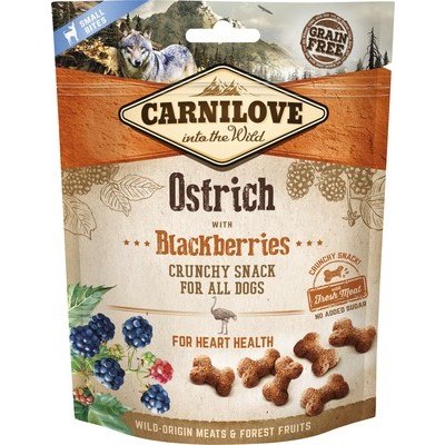 Maškrta pre psov Carnilove Dog Crunchy Snack Ostrich 200 g