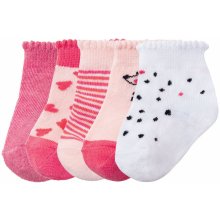 Lupilu Dievčenské ponožky pre bábätká BIO párov ružová ružová