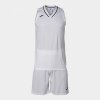 ATLANTA TWO-PIECE SET basketbalový set biela čierna 2XL