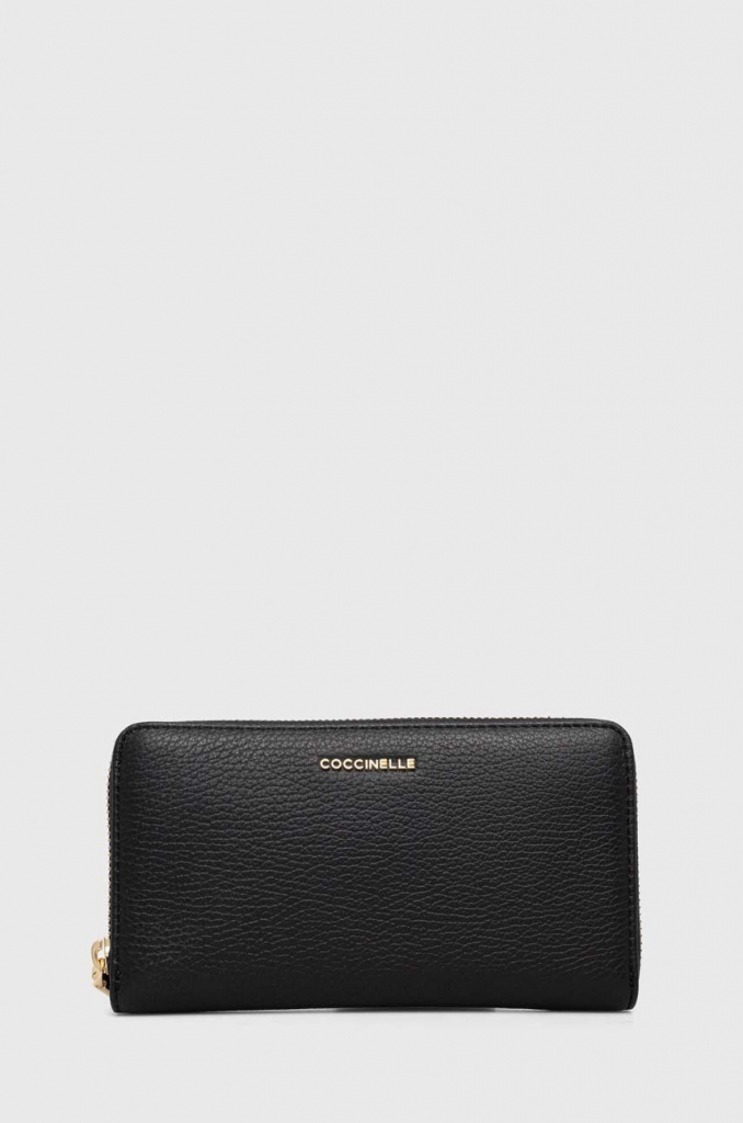 Coccinelle kožená peňaženka dámska E2.MW5.11.32.01 čierna