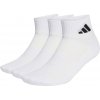 Ponožky adidas Cushioned Sportswear Ankle Socks 3 Pair Pack White/White/Black XS