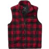 Vesta Brandit Teddyfleece Vest Men - červená-čierna, 5XL