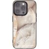 Picasee silikónový čierny obal pre Apple iPhone 15 Pro - Cream marble