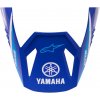 Šilt pre detské helmy na motorku Alpinestars S-M3 Yamaha kolekcia modro-biely