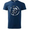 Krav maga maskáčový nápis - Klasické pánske tričko vyššej gramáže - 3XL ( Polnočná modrá )