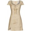 Guess Krátke šaty ISABEAU BOWS MINI Béžová