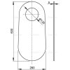ALCAPLAST M920 Izolačná doska pre stajací WC a bidet