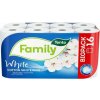 Toaletný papier, 2 vrstvový, malý kotúč, 16 kotúčov, TENTO Family White, biela