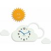 Detské nástenné hodiny Obláčik so slniečkom
