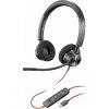 Poly Blackwire 3320 Stereo Microsoft Teams Certified USB-C Headset +USB-C/A Adapter 8X220AA (8X220AA)