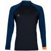 Aqualung Pánske lycrové tričko SLIM FIT čierna/modrá, dlhý rukáv - L