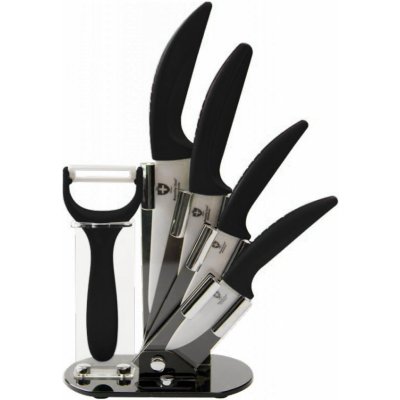 Royalty Line RL-C4ST 5-dielna sada nožov, keramické nože so škrabkou,  čierna od 30,79 € - Heureka.sk