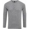 PREMIER PR 218 / Pánske tričko s rolovateľnými dlhými rukávmi - grey marl XS