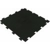 Čierna plastová PVC záťažová puzzle protišmyková dlažba Tenax (bubbles) - dĺžka 47,5 cm, šírka 47,5 cm, výška 0,8 cm