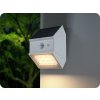 V-TAC LED solárne nástenné svietidlo so senzorom 2,5W, 300lm, CCT, biele