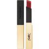 Yves Saint Laurent Rouge Pur Couture The Slim tenký zmatňujúci rúž s koženým efektom 23 Mystery Red 2,2 g