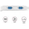 AXAGON PCEA-S2N, PCIe řadič - 2x sériový port (RS232) 250 kbps, vč. LP