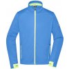 James&Nicholson Pánska športová softshellová bunda JN1126 Bright Blue M