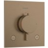 Hansgrohe Ecostat Comfort E - Termostatická batéria pod omietku, na 2 spotrebiče, kefovaný bronz - 33716140