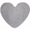 Vopi , Kusový koberec Eton sivý srdce, 100x120 srdce, šedá, kuchyňa