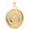 Šperk Holíč | Zlatý prívesok medailón Panna Mária, 1,30 g, 14k | ZPV90
