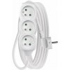 EMOS SK s.r.o. Predlžovací kábel 5 m / 3 zásuvky / biely / PVC / 1,5 mm2 - P0315R