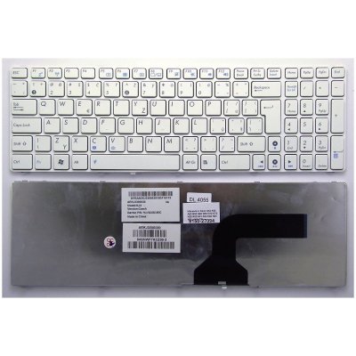 Klávesnica Asus A43 A52 A53 A72 B53 G60 G53 G72 G73 K52 K72 N50 N51 N53 N60 N61 N71 N73 X75 white CZ česká