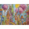 HEYE Puzzle Charming Village: Ružové stromy 1000 dielikov
