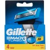 Gillette Mach3 Turbo 3D náhradní břit 4 ks pro muže