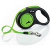 Flexi New Neon páska zelená S 5 m do 15 kg