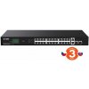 Tenda TEG1128P-24-250W PoE+ Gigabit switch 24x 1Gb/s PoE+ 802.3af/at + 2x SFP + 2x RJ45, 230W, Rack 75011994