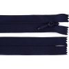 Špirálový zips skrytý No 5 dĺžka 60 cm pevný - 1 ks 330 modrá tmavá
