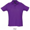 SOL´S SUMMER II / Pánska polokošeľa s bočnými rázporkami - dark purple L