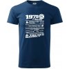 1979 v kocke - Klasické pánske tričko vyššej gramáže - XL ( Polnočná modrá )