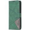 Knižkové puzdro Rhombus zelené – Xiaomi Redmi 14C / Poco C75