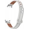 Kožený remienok pre Xiaomi Mi Smart Band 8 - Biely