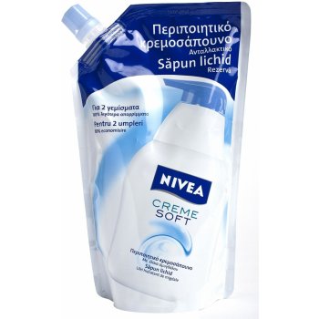 Nivea Creme Soft tekuté mydlo náhradná náplň 500 ml