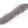 Všívacia odevná / dekoračná kožušina s dlhým chlpom šírka 6 cm - 1 m 2 šedá