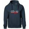 Cycling ekg - Oversized mikina dámská Moon - kratšia + širšia - S ( Tmavomodrá (veľmi tmavá - skoro čierna) )