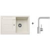 Blanco SET 09-A 24 drez silgranit METRA 45 S 78x50 cm Biela Soft+batéria Mila Chróm 527106+519414