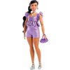 Mattel Barbie® DELUXE Modelka Fialové šortky, JFP43