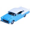 Autíčko v boxe Chevrolet Bel Air 1955 Majorette kovové s gumenými kolieskami dĺžka 7,5 cm 1:64