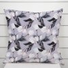 Biante Dekoračná obliečka na vankúš PML-034 Biele tulipány na sivom 35 x 45 cm