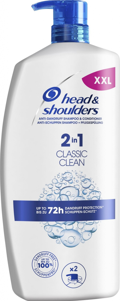 Head & Shoulders Classic Clean šampón proti lupinám 2 v 1 900 ml