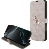Guess – Book 4G Metal Logo knižkové puzdro na iPhone 17 Pro Max – ružové
