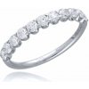 MOISS Očarujúce diamantový prsteň z bieleho zlata RAL00142-P 56 mm