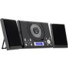 Roxx MC 201 stereo systém AUX, CD, UKW, vr. diaľkového ovládania, vrátane reproduktora, funkcia alarmu čierna; 220510